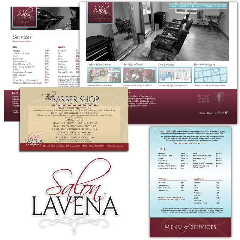 Complete Branding Package & Website – Salon Lavena