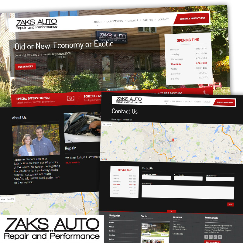 Zaks Auto - Responsive Website Design & Development