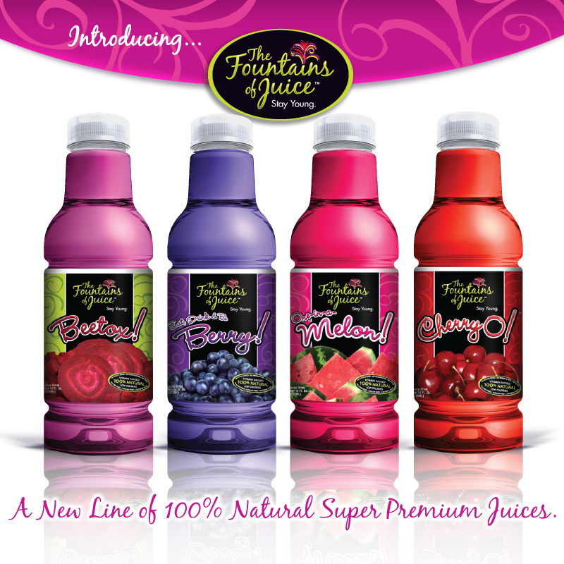 Retail Bottles - Fountains of Juice