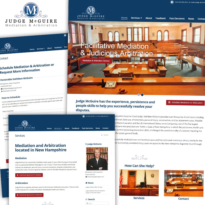 Judge McGuire - Responsive Website Design & Development
