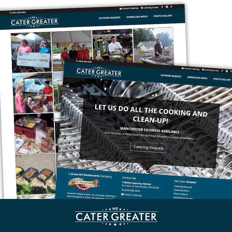 We Cater Greater - Responsive Microsite